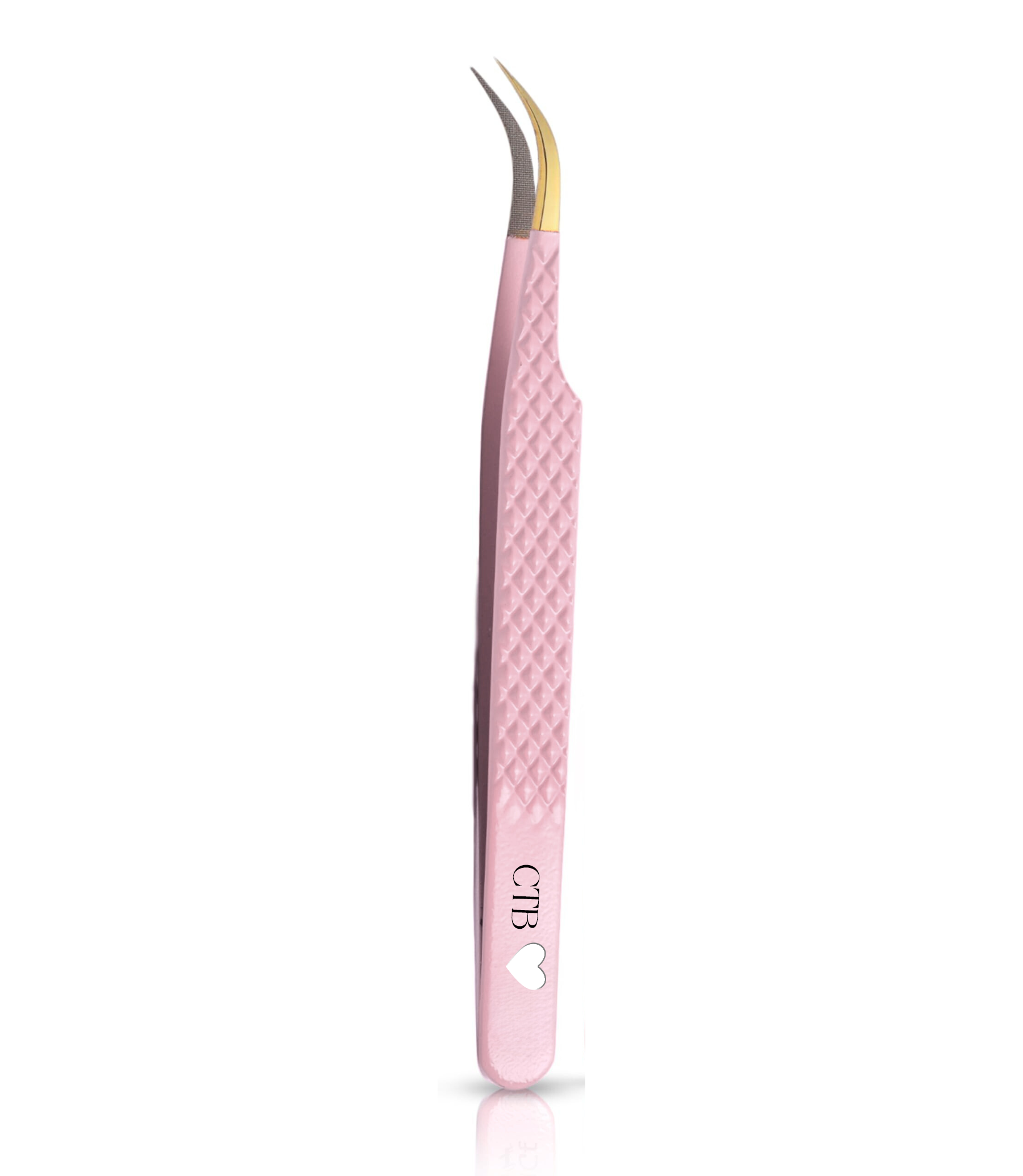 Pink Precision Curve Tweezer