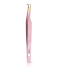 Pink Precision 90 Degree Tweezer
